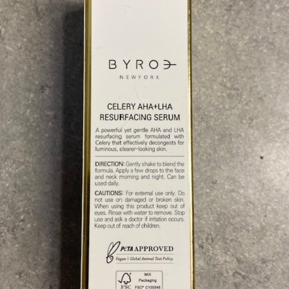 Byro Celery AHA + LHA Resurfacing Serum BNIB - Picture 7 of 8